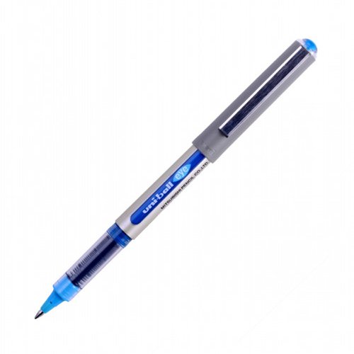 uni-ball UB-157 Eye Fine Rollerball Liquid Ink Pen Light Blue (Pack 12) 552208000