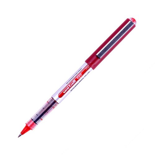 uni-ball UB-150 Eye Micro Rollerball Liquid Ink Pen Red (Pack 12) 534107000