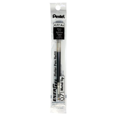 Pentel EnerGel Refill 0.7mm Black (Pack 12) LR7-AX