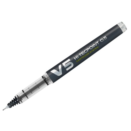 Pilot V5 Cartridge System Extra Fine Rollerball Pen Black 107100101