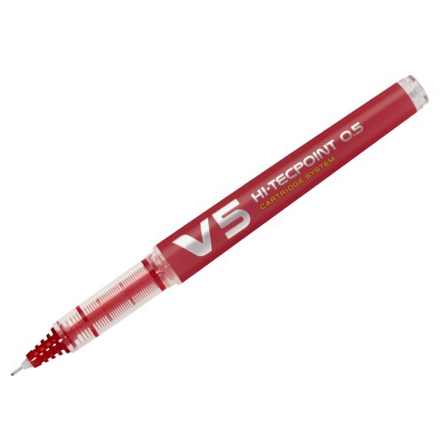 Pilot V5 Cartridge System Extra Fine Rollerball Pen Red 107100102