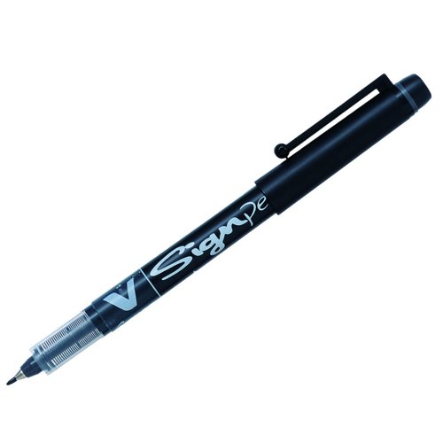 Pilot V Sign Pen Black SWVSP01