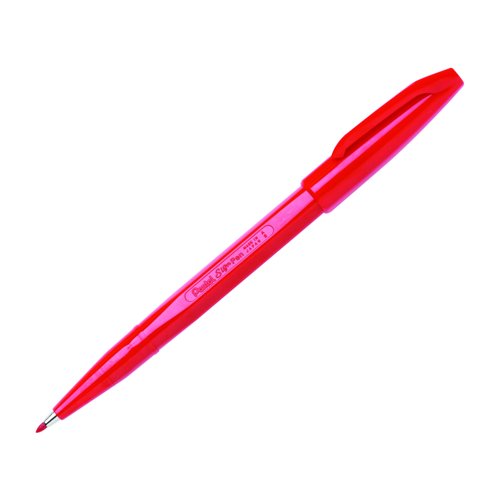Pentel Signpen Fibre Tip Pen Red S520-B