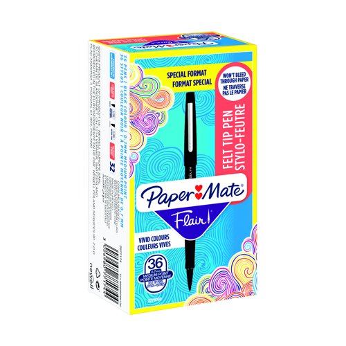 Paper Mate Flair Fineline Marker Pen Black 2077174