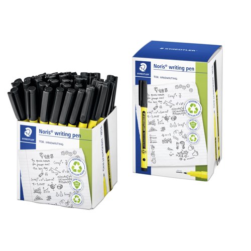 STAEDTLER 307 Noris Handwriting Pens Black (Tub 50) 307-9 CT50