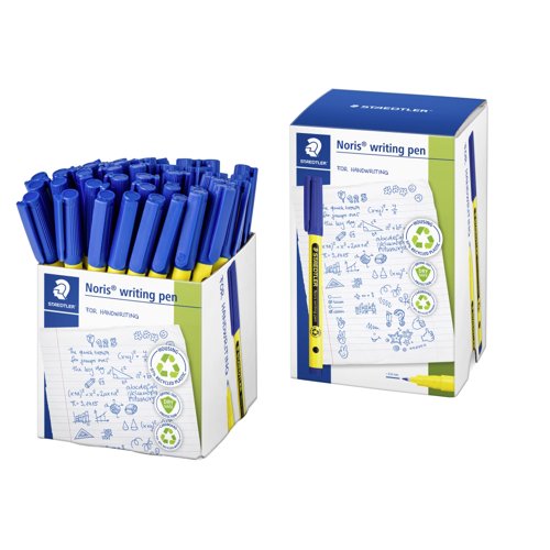 STAEDTLER 307 Noris Handwriting Pens Blue (Tub 50) 307-3 CT50