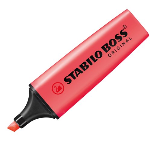 STABILO BOSS Highlighter Red (Pack 10) 70/40