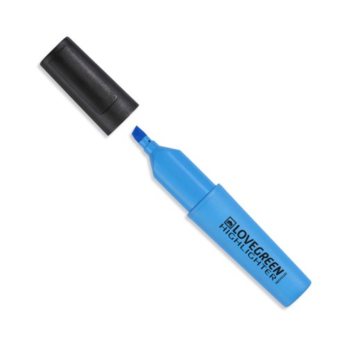 LoveGreen Recycled Highlighter Blue (Pack 10) LGHL03-1