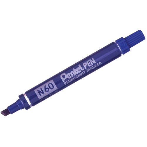 Pentel Permanent Marker Chisel Tip Blue N60-C