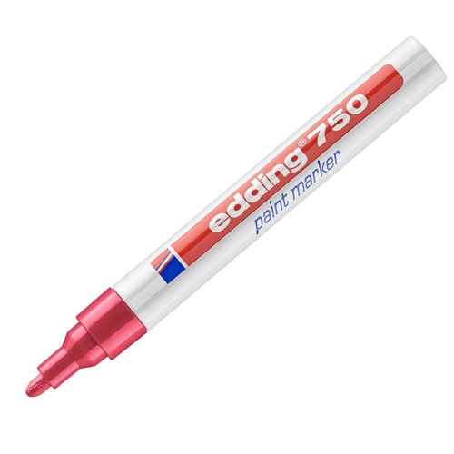 edding 750 Bullet Tip Paint Marker 2-4mm Red 4-750002