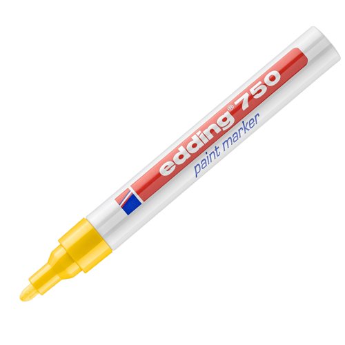 edding 750 Bullet Tip Paint Marker 2-4mm Yellow 4-750005