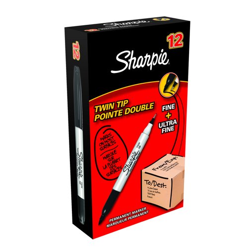 Sharpie Twin Marker Black S0811100