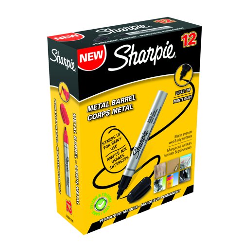 Sharpie Metal Permanent Marker Small Bullet Tip Black S0945720
