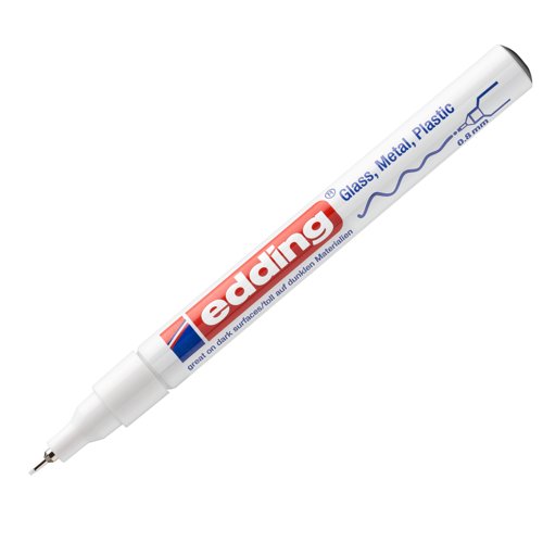 edding 780 Fine Tip Paint Marker 0.8mm White 4-780049