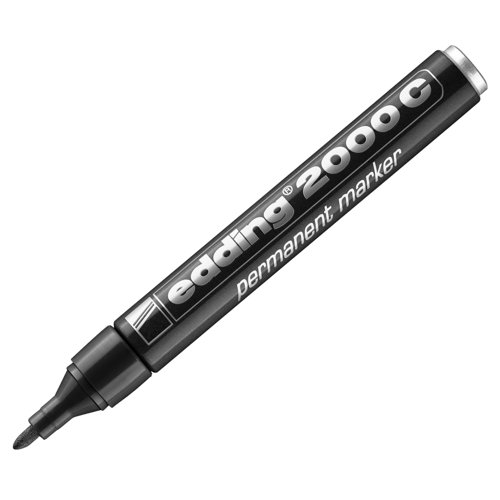 edding Permanent Marker Bullet Tip Black 4-2000C001