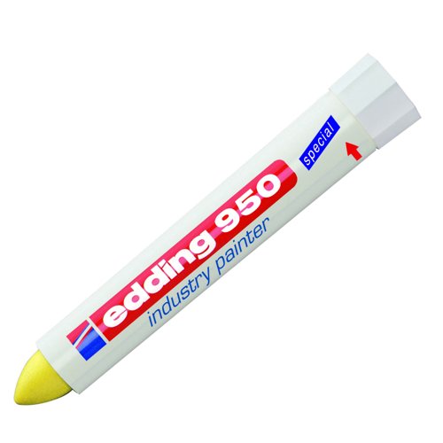 edding 950 Wax Marker 10mm Yellow 4-950005