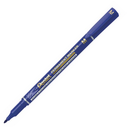 Pentel Fine Point Permanent Marker Blue (Pack 12) NM470-C