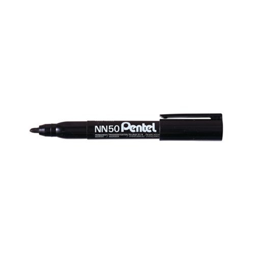 Pentel NN50 Bullet Marker Black (Pack 12) NN50-AO