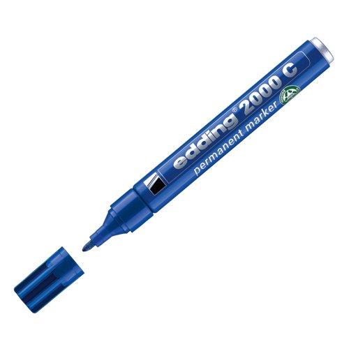 Edding 2000C Permanent Marker Bullet Tip Blue (Pack 10) 4-2000C-BLUE