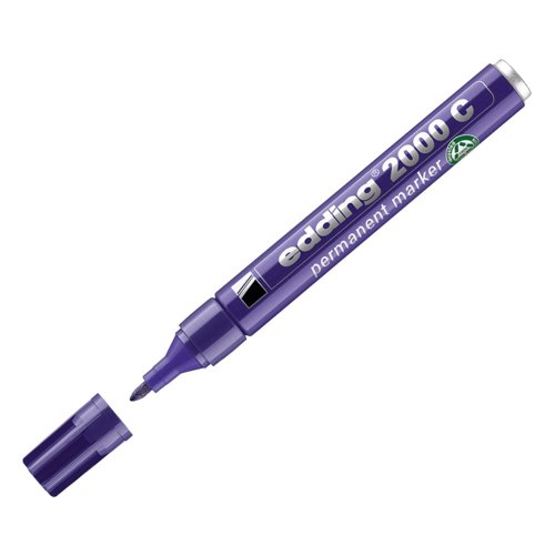 Edding 2000C Permanent Marker Bullet Tip Purple (Pack 10) 4-2000C-PURPLE