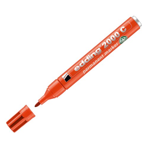 Edding 2000C Permanent Marker Bullet Tip Orange (Pack 10) 4-2000C-ORANGE