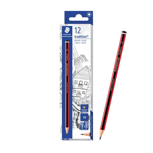 STAEDTLER 110 Tradition Pencil 2B 110-2B
