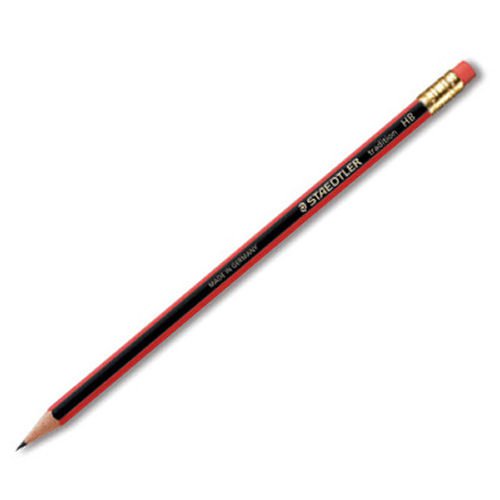STAEDTLER 112 Tradition Pencil HB Rubber Tip 112-HBRT