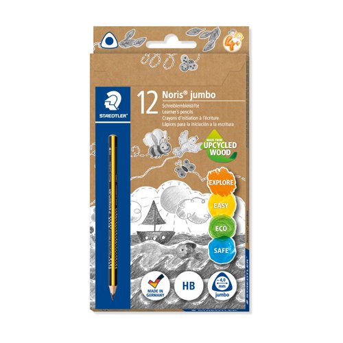 STAEDTLER 119 Noris Jumbo HB Pencil (Box 12) 119
