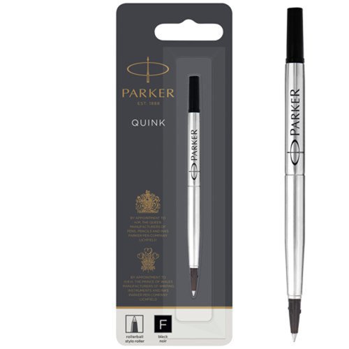 Parker Quink Rollerball Pen Refill Fine Black S0881190