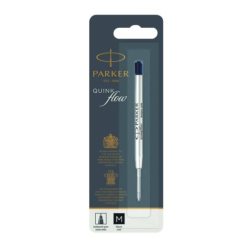 Parker Ball Pen Refill Medium Black 1950369