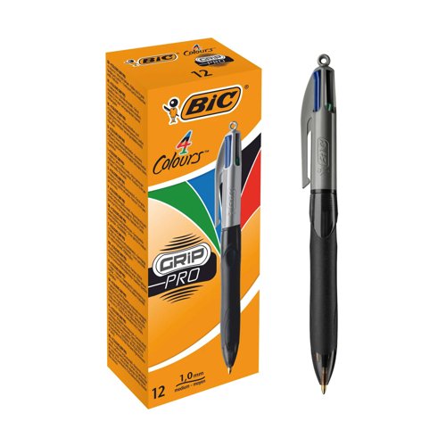 BIC 4-Colours Grip Pro Ball Pen 8922931