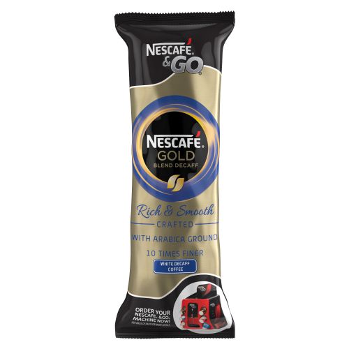 Nescafe & Go White Decaffeinated Coffee (Pack of 8) 12368080