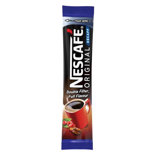 Nescafe Original Decaffeinated Instant Coffee Sticks 1.8g (Pack 200)