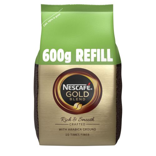 Nescafe Gold Blend Instant Coffee Refill Pack 600g Ref 12339283