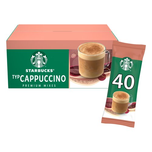 STARBUCKS Cappuccino Instant Coffee Sachets 1.8g (Pack 40) - 12604353