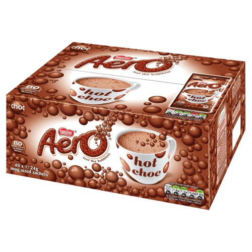 Aero Hot Chocolate Drink Powder 40 Sachets 