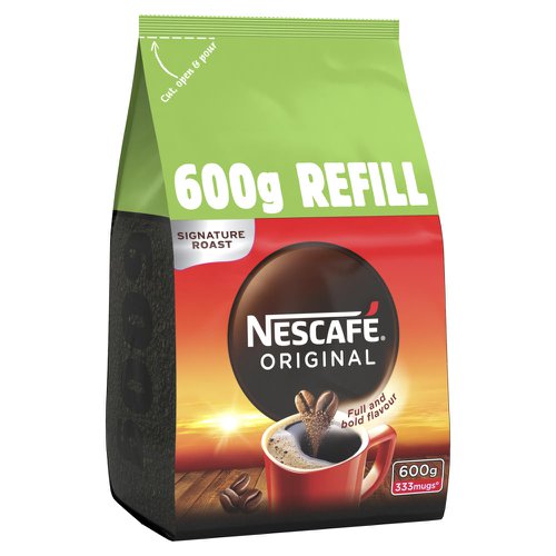 Nescafe Original Instant Coffee 600G Refill 12315643 NL36812