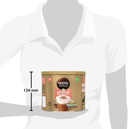 Nescafe Gold Cappuccino Unsweetend Taste Instant Coffee 1Kg 12405010 NL30707