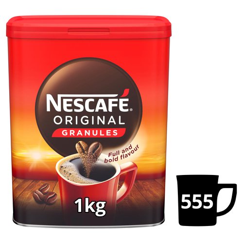 Nescafe Original Instant Coffee Granules Tin 1kg 