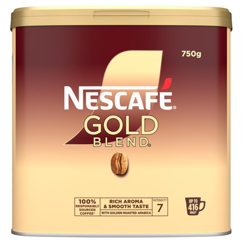 Nescafe Gold Blend Instant Coffee 750g (Single Tin) - 12339209