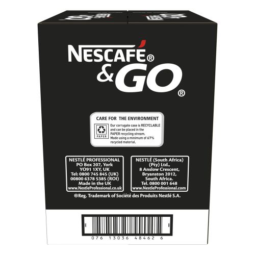 Nescafe & Go White Decaffeinated Coffee (Pack of 8) 12368080