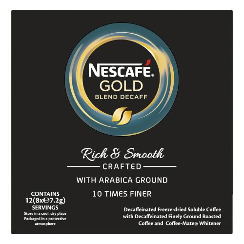Nescafe & Go White Decaffeinated Coffee (Pack of 8) 12368080