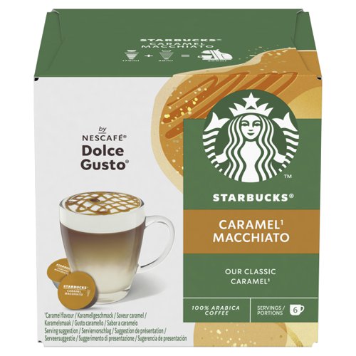 STARBUCKS by Nescafe Dolce Gusto Caramel Macchiato Coffee 12 Capsules (Pack 3) - 12397694