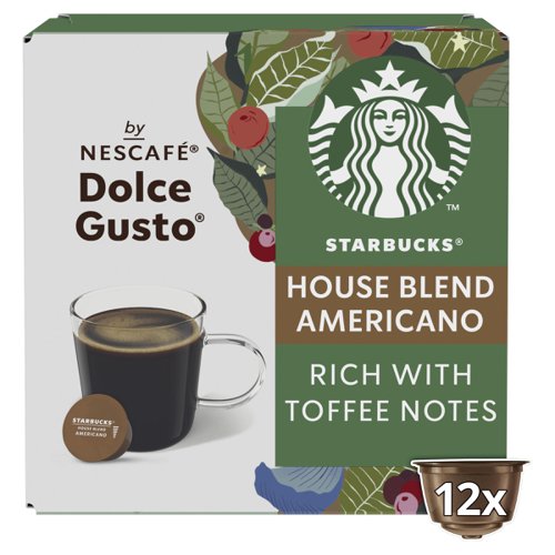 STARBUCKS by Nescafe Dolce Gusto Americano House Blend Coffee 12 Capsules (Pack 3) - 12397697