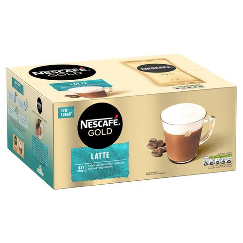 Nescafe Gold Latte Instant Coffee Sachets (Pack 40) 12405013  11319NE