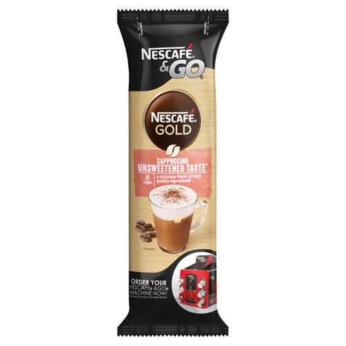 Nescafe and Go Unsweetened Cappuccino (Pack of 8) 12495383