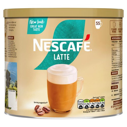 Nescafe Latte Instant Coffee 1Kg (Single Tin) - 12579710