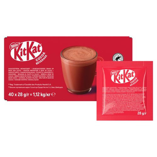 73205NE - Nestle Kit Kat Hot Chocolate Cocoa Beverage 28g Sachets (Pack 40) - 12881908