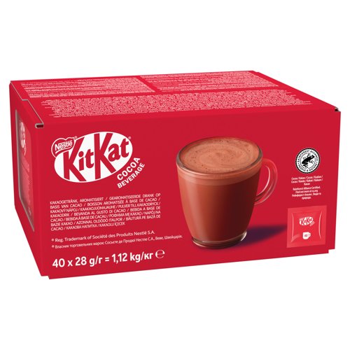 73205NE - Nestle Kit Kat Hot Chocolate Cocoa Beverage 28g Sachets (Pack 40) - 12881908