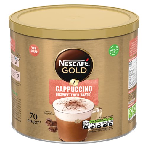 Nescafe Gold Cappuccino Instant Coffee 1kg  4059595 Buy online at Office 5Star or contact us Tel 01594 810081 for assistance